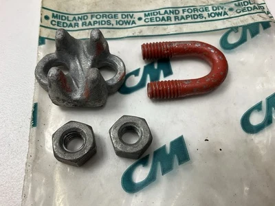 Abrazadera de clip de cable de acero CM M246 1/4" Foto 1 de 4