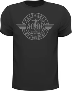 AC/DC T-Shirt Rock & Roll - Will Never Die schwarz - Bild 1 von 1