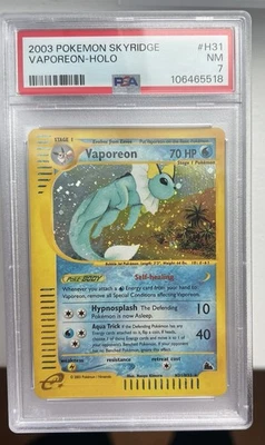 Vaporeon H31/H32 Skyridge Holo - Pokemon PSA 7 - Image 1 of 2