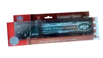 纽约喷气机压铸卡车拖拉机拖车上层甲板 1: 80 比例 NFL  — 第 1/2 张图片