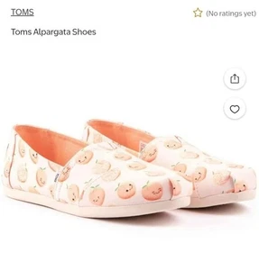 TOMS Just Peachy slip-on piatto da donna nuovo con scatola (W7.5) - Foto 1 di 10