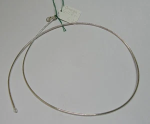 Super Omega-Collier Silber 925 45cm Länge Silberkette 1,5mm d Karabiner Schließe - Bild 1 von 2