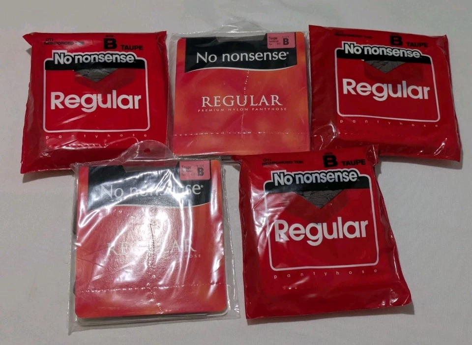 No Nonsense Regular Sheer Pantyhose Tan Size B 1 Pair Reinforced Toe 009