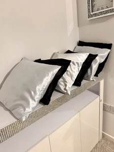 6 Satin Cushion Covers Premium Fibre Bargain Bundle G Read! - Picture 1 of 3