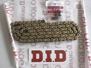 REAR PIT BIKE 110 125 140 cc DID JAPAN 428D CHAIN 428-104 LINK GOLD + LINK - Picture 1 of 1