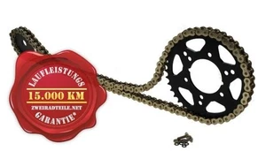 Kettensatz 16 43 für Yamaha FZS 1000 Fazer 01-05 530er Teilung goldfarben - Picture 1 of 3