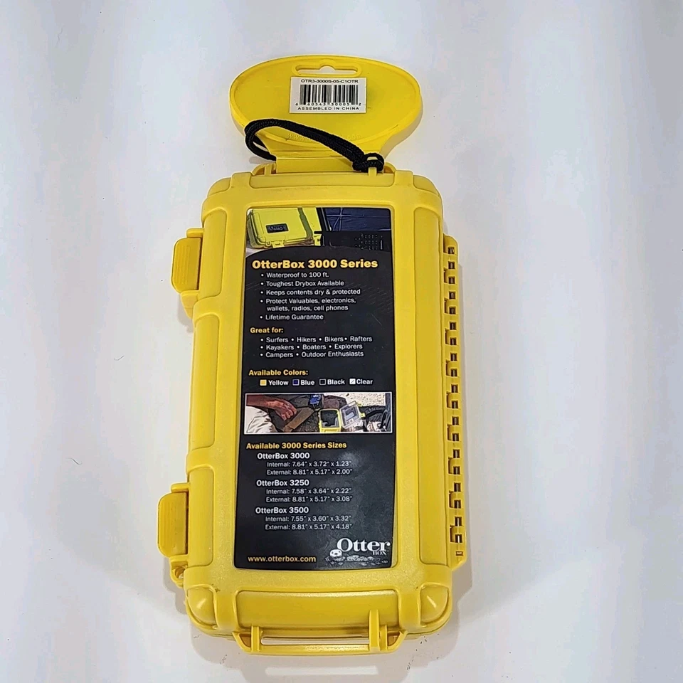 Yellow Otterbox 3000 Series Weatherproof Case w/Wrist Strap Otter Box Smartphone - Image 1 of 4
