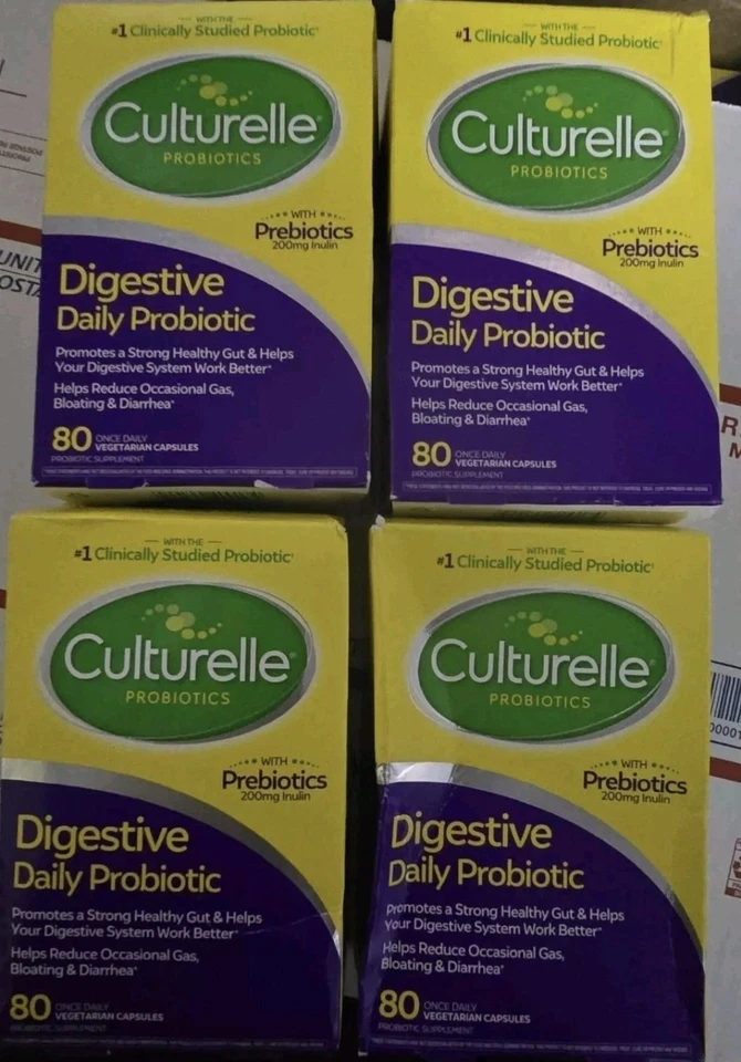 Culturelle Digestive Health Probiótico Diario 80 X 4 = 320 Cápsulas Exp 2027 Foto 1 de 1