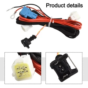 Power Cable Wiring Harness 12V / 24V Heater Wiring Harness Plastic & Metal - Picture 1 of 12