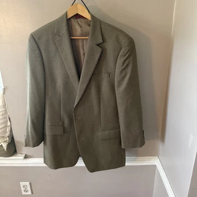 Blazer Chaqueta Traje Hombre Marrón Beige 42 L Foto 1 de 4