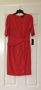 Lauren b Ralph Lauren Women Red Cocktail Dress 12 - Picture 1 of 5