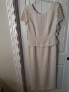 Damen Donna Morgan beige Kleid 10 - Bild 1 von 12