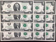 $2 Bills 2003 FRN Chicago FR 1937-G Uncirculated Uncut Sheet 4