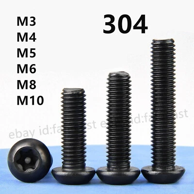 M3-M10 SUS304 Pin Seis Lóbulos Torx Botón Cabeza Pan A Prueba de Manipulaciones Tornillo de Seguridad Perno Foto 1 de 4