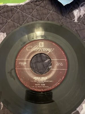 PATTI PAGE- JINGLE BELLS / CHRISTMAS CHOIR-'55 HOLIDAY 45, MERCURY 5730-X45 Foto 1 de 2