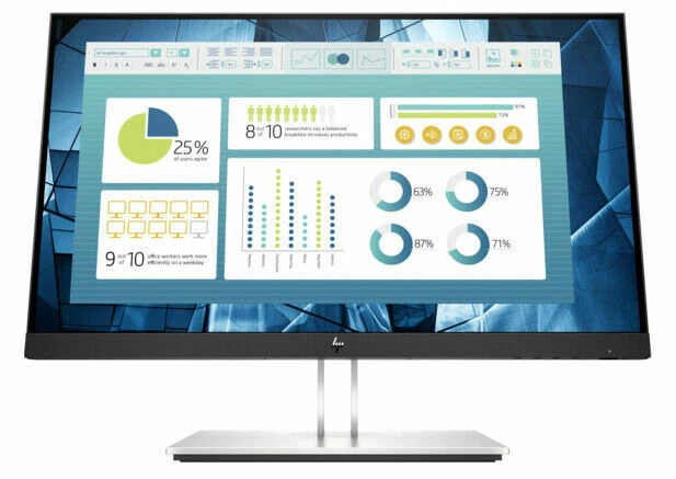 HP E22 G4 21.5" FHD Monitor 60Hz 5ms Tilt Adjustment DisplayPort, HDMI & VGA - Image 1 of 1