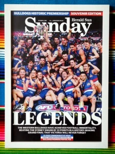 Framed 2016 WESTERN BULLDOGS AFL Premiers Poster - 45cm x 32cm x 3cm - Picture 1 of 3