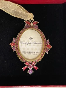 Christopher Radko Decorative Home Christmas Frame Ornament RARE - Picture 1 of 9