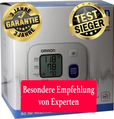 OMRON Blutdruckmessgerät Handgelenk KOMFORT SIEGER IM TEST dazu 3 Geschenke