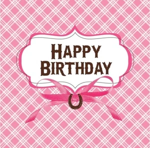 Heart My Horse Farm Animal Pink Cute Kids Birthday Party Paper Luncheon Napkins - Picture 1 of 3