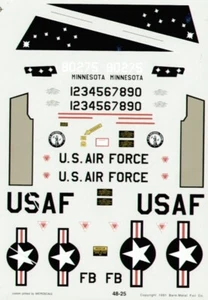 Experts Choice Decal 1/48 F-101B Voodoo 148th/179th Minnesota ANG Duluth MN USAF - Picture 1 of 3