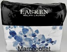 Ralph Lauren Sandra Floral Full / Queen Duvet Cover & Shams Set Blue / White