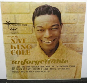 NAT KING COLE UNFORGETTABLE (VG+) T-357 LP VINYL RECORD - Imagen 1 de 6
