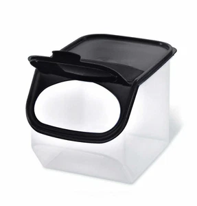 Tupperware Modular Mates Onion & Garlic Smart Clear w/ Black Seal Cover New - Picture 1 of 1