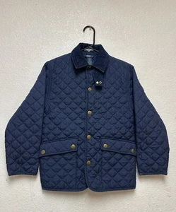Vtg POLO Ralph Lauren Youth Quilted Puffer Navy Jacket Sz S(8/10) - Picture 1 of 8