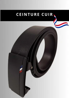 Ceinture en Cuir l' Élégance à la Française - Photo 1/4
