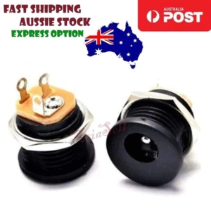 2pcs DC022 5.5x2.1mm Female DC Socket Jack Power Plug Panel Mount DC-022 14mm - Picture 1 of 1