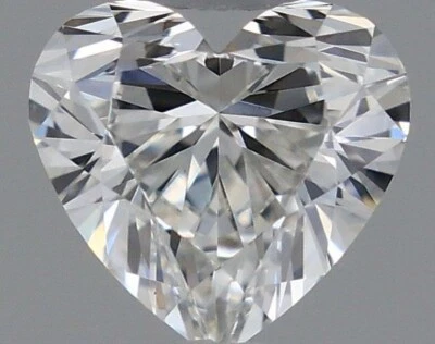 4 mm Heart Cut Natural Loose Diamond 0.40 Ct H Color VS2 Clarity GIA Certified - Image 1 of 4