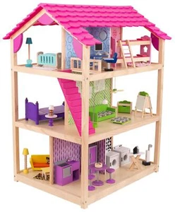 KidKraft So Chic Wooden Dollhouse Playset with Accessories - Picture 1 of 9