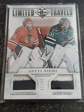 2012-13 Panini Limited Travels Dual Materials Prime /49 Antti Niemi #TD-ANI