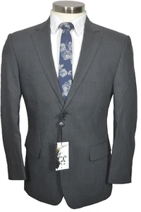 NUEVO COMO NUEVO OLEG CASSINI Hombres Gris Lana Calce Clásico Abrigo Deportivo Blazer Chaqueta 37XS - Imagen 1 de 9