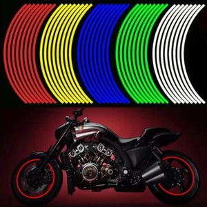 Nuevo Adhesivo Reflectante para Llantas de Motocicleta Coche Bicicleta Tiras de Llanta Cinta Decoración - Imagen 1 de 25