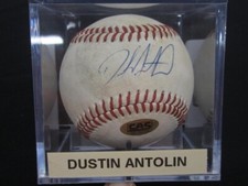 2012 Dustin Antolin Dunedin Blue Jays Signed Autograph baseball w/COA