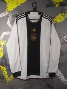 Camiseta Alemania Manga Larga Camiseta Fútbol Casa 2022 2024 Adidas Hombre Talla S ig93 - Imagen 1 de 7