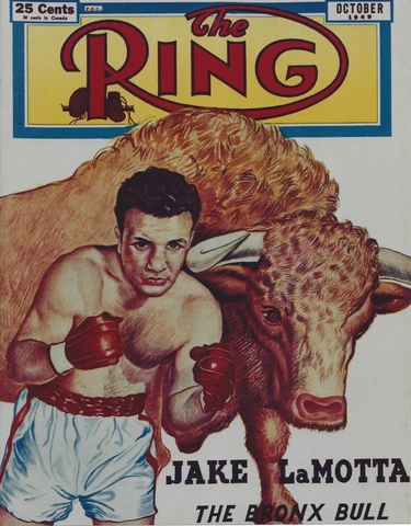 JAKE LAMOTTA 8X10 PHOTO BOXING PICTURE RAGING BULL THE RING PICTURE Cover