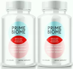 (2 Pack) Prime Biome Gut Health Pills Support Digestive Wellness & Skin Health - Picture 1 of 8