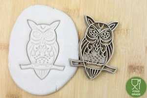 Sello de galletas de búho/cortador cortador de galletas aprox. 8 cm - Imagen 1 de 1