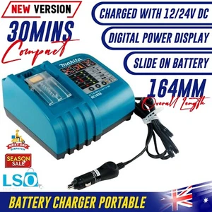 Makita Battery Charger 7.2V-18V Li-ion Power Portable Vehicle Car Truck Boat - Picture 1 of 5