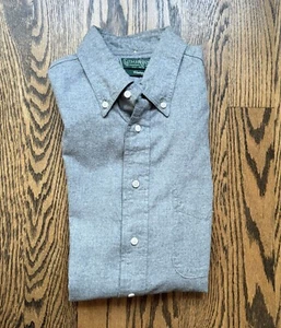 Gitman Vintage Brushed Grey Flannel Shirt – Men's Size L - Picture 1 of 4
