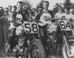 BSA Goldstar & Dick Mann & Jody Nicholas - Grand National USA - Motorrad FOTO - Bild 1 von 1