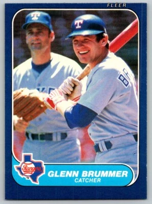 1986 FLEER GLENN BRUMMER TEXAS RANGERS #557 - Image 1 of 2