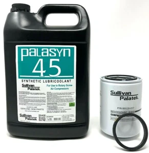 00061-005, 00520-017 SULLIVAN PALATEK PALASYN 45 SYNTHETIC ROTARY OIL & FILTER - Bild 1 von 5
