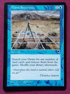 Magic The Gathering TEMPEST MANA SEVERANCE blue card MTG - Picture 1 of 2
