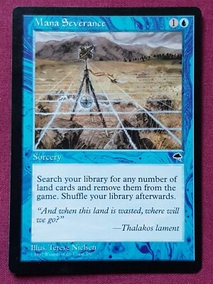 Magic The Gathering TEMPEST MANA SEVERANCE blue card MTG - Image 1 of 2