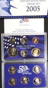 2005 US MINT PROOF SET WITH ORIGINAL PACKING AND COA / SCRATCH-FREE & PERFECT:-) - Picture 1 of 3