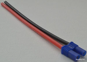 EC2 Style Female (Battery Side) Connector with 10CM 16awg Wire - Losi / E-Flite - Picture 1 of 6